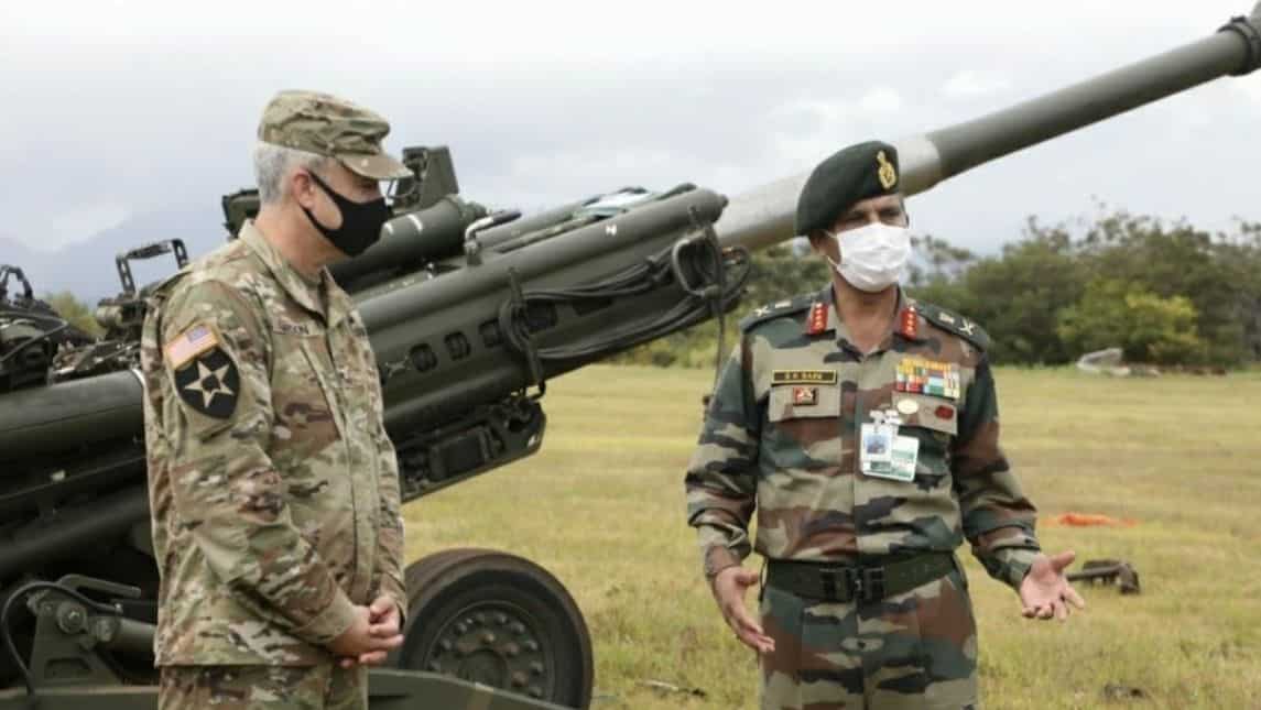 Lt Gen Saini meets Maj Gen Ronald P Clark