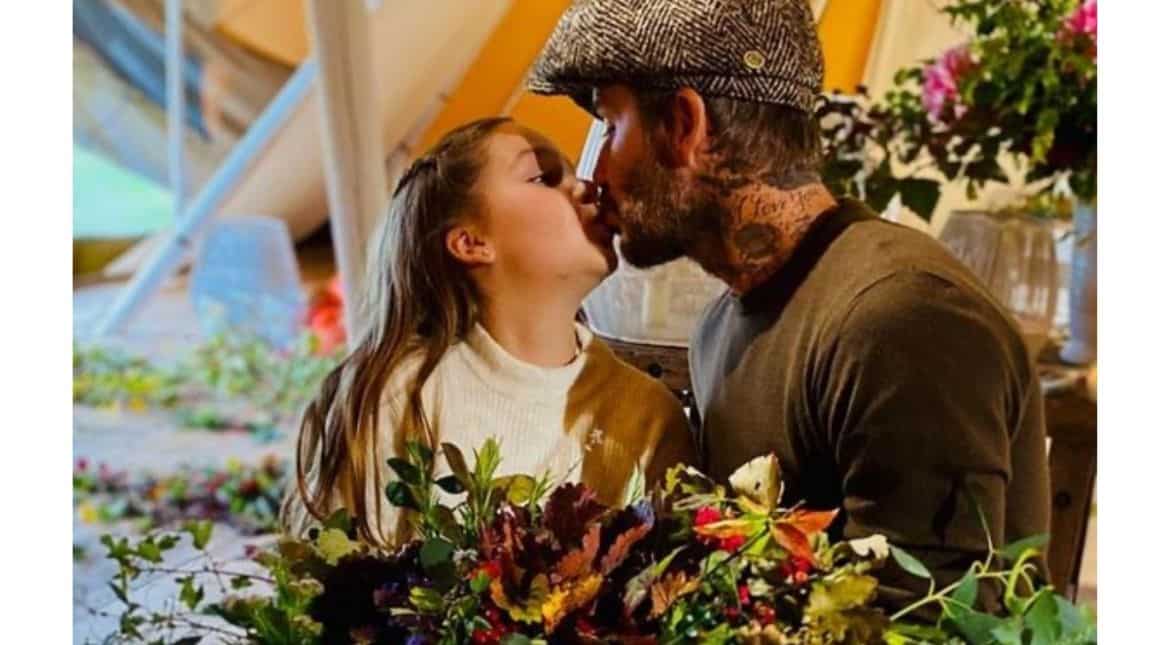 David Beckham kisses daughter Harper on lips and the internet stands divided on whether they like it or not David Beckham kisses daughter Harper on lips and the internet stands divided on whether they like it or not