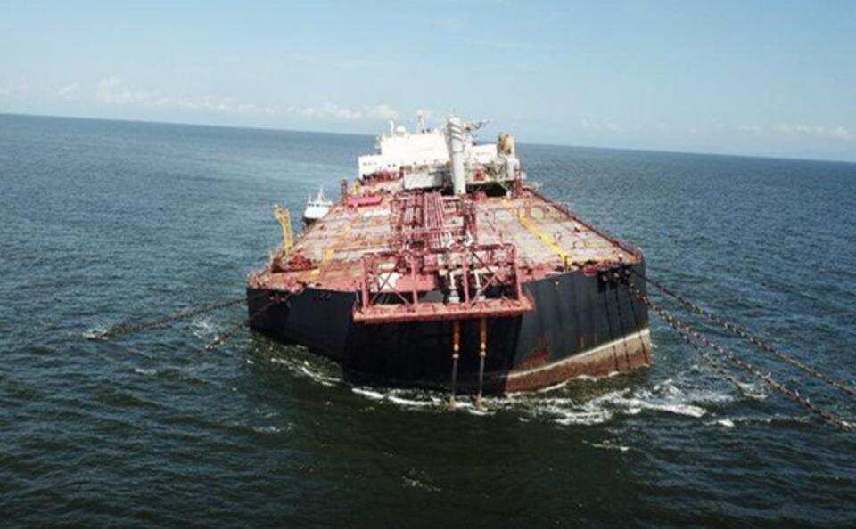 Tilting oil tanker on brink of sinking; Oil crisis unfolding in Gulf of Paria