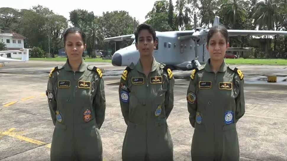 Indian Navy's first batch of women pilots soar high on Dornier aircraft Indian Navy's first batch of women pilots soar high on Dornier aircraft