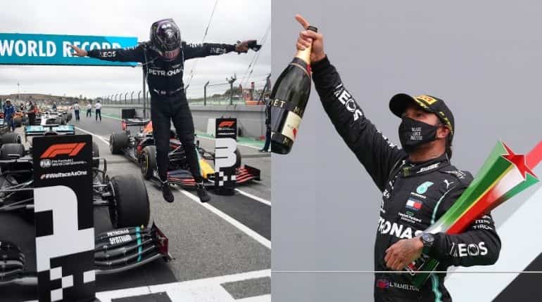 2020 - Portugal (his 92nd career win, overtakes Schumacher's record)