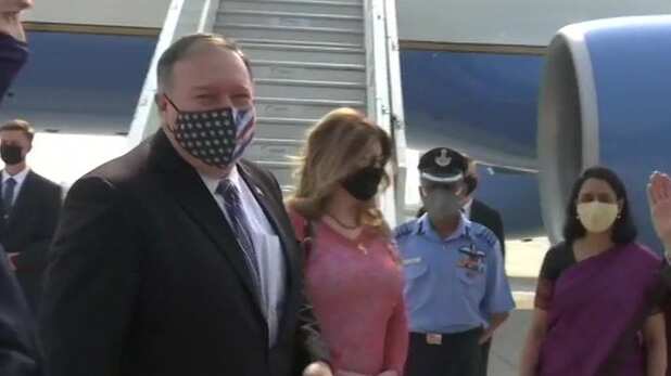 US Secretary of State Mike Pompeo arrives in New Delhi