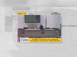 October 27 in history: Killing of Armenia's prime minister in an open fire and more