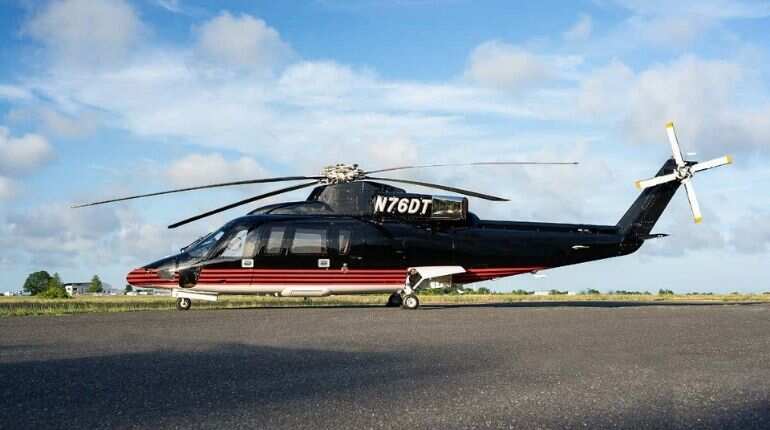 US President Donald Trump's gold-trimmed helicopter is up for sale