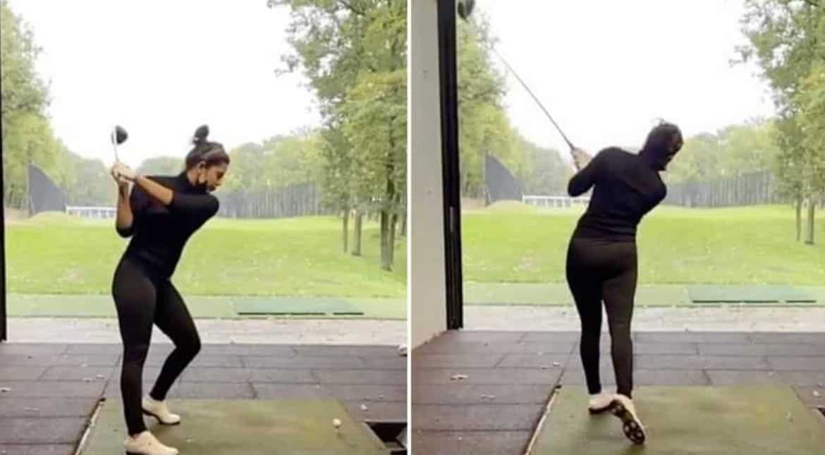In-between shooting for 'Matrix 4', Priyanka Chopra shares pics of her fun golf session In-between shooting for 'Matrix 4', Priyanka Chopra shares pics of her fun golf session
