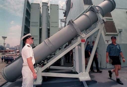 Harpoon Block II surface-launched missiles