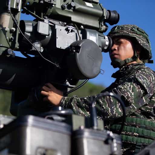 Constant threat of invasion by authoritarian China
