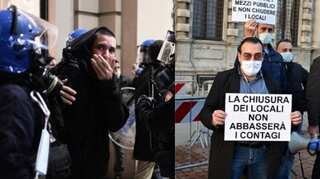 'Exponential growth': Protests break out in Italy as Europe grapples with virus surge