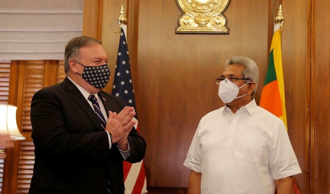 Pompeo says China has brought bad deals and lawlessness to Sri Lanka