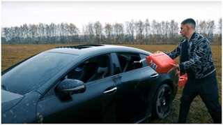 Viral Video: Youtuber gets frustrated, burns down his own Mercedes