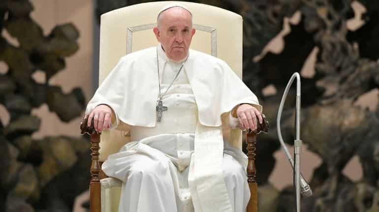 Pope says 'lady' COVID must be obeyed, forgoes mask