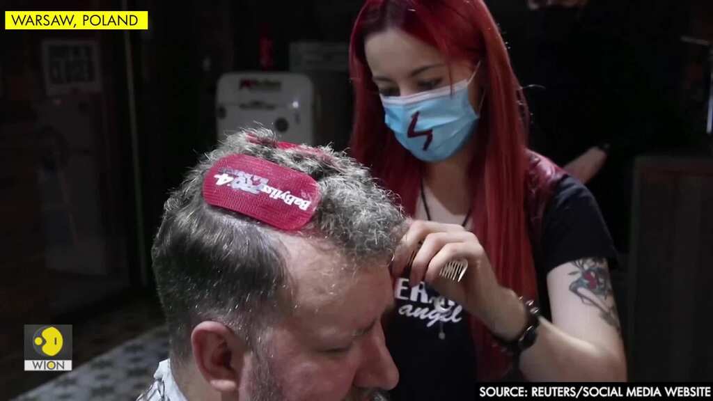 Polish barber sacrifices pay to fight for women's rights in abortion protests