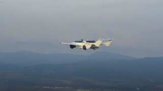 Watch | Skies in Slovakia see car transforming into airplane
