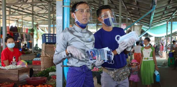 New Myanmar political party woos voters with grocery truck