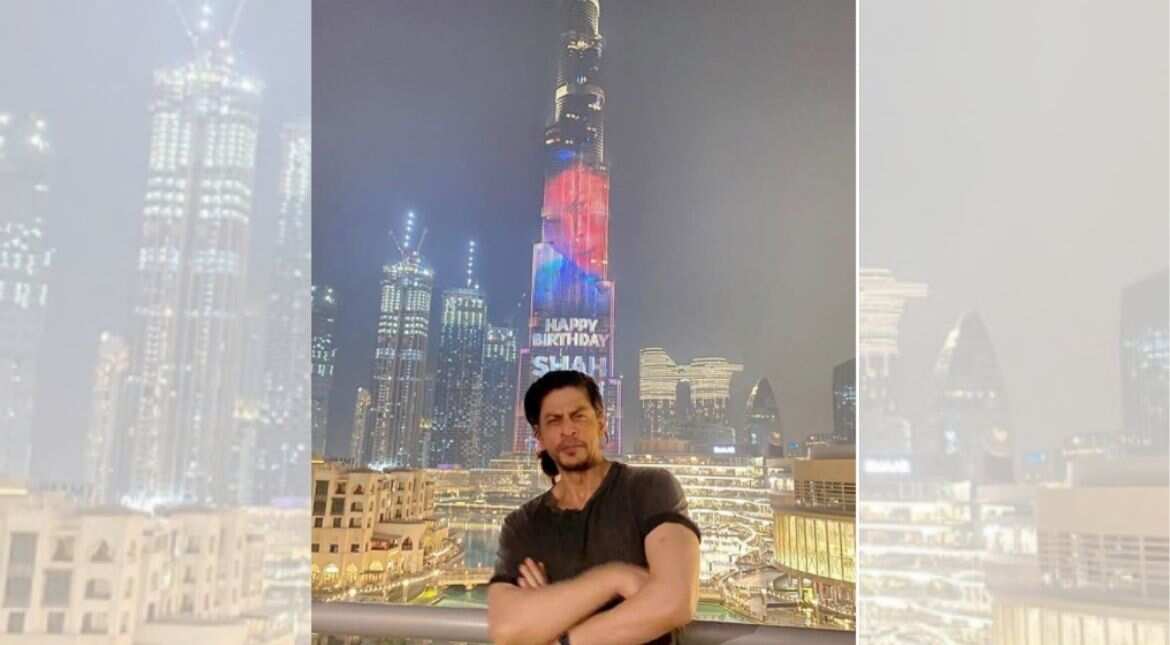 Shah Rukh Khan celebrates birthday with family in Dubai as Burj Khalifa lights up with a special video Shah Rukh Khan celebrates birthday with family in Dubai as Burj Khalifa lights up with a special video