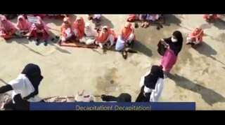 Watch| Pakistan teaches young girls beheading to take vengeance on France