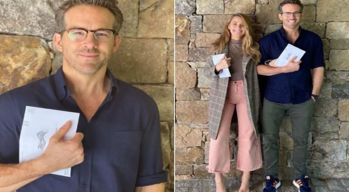 Ryan Reynolds casts his first vote on American soil