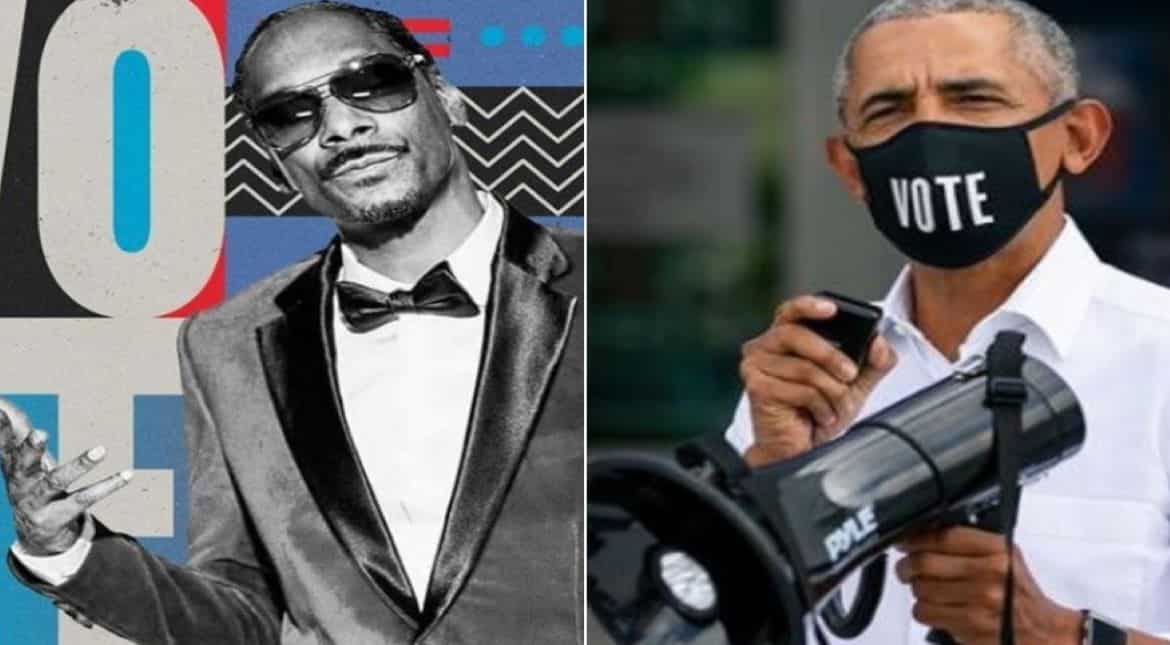 Snoop Dogg exercises his right to vote for the first time