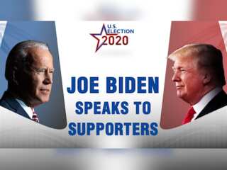 Joe Biden speaks to supporters in Philadelphia | US Presidential Election 2020