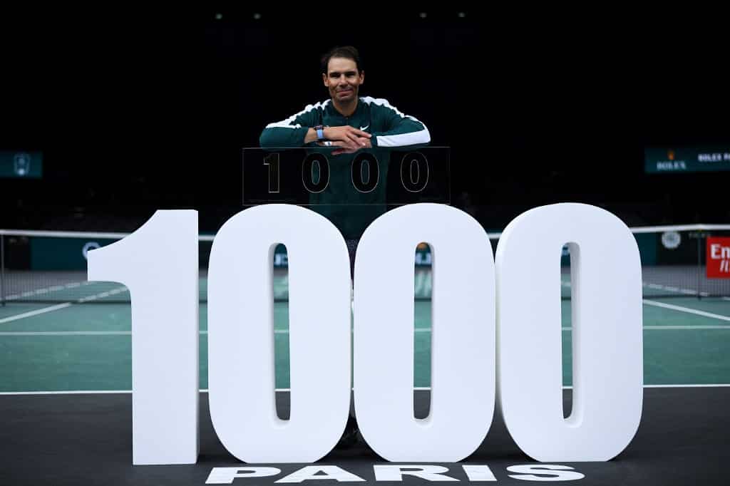 Rafael Nadal joins elite list after completing 1000 career wins