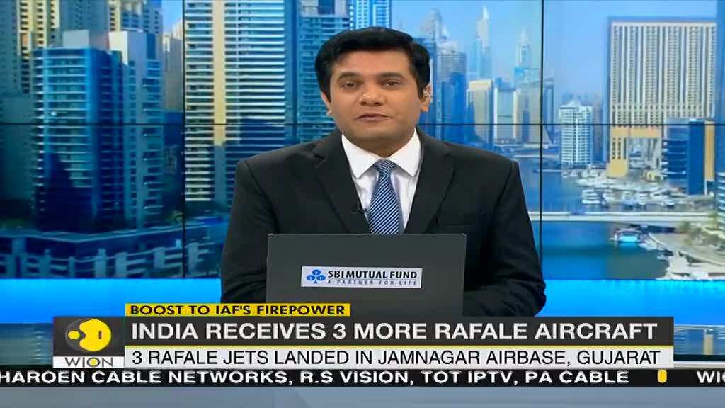 Three Rafale fighter jets arrive in India after flying non-stop from France