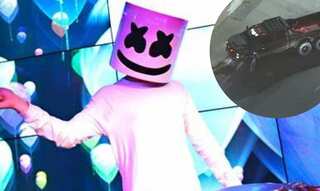 DJ Marshmello's custom truck stolen for a fun ride, crashes during a police chase