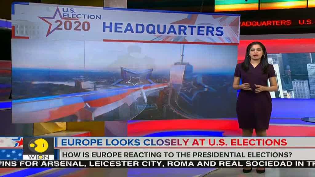 How is Europe reacting to the US presidential elections 2020?