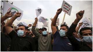 Hundreds demand US ouster from Iraq in Baghdad