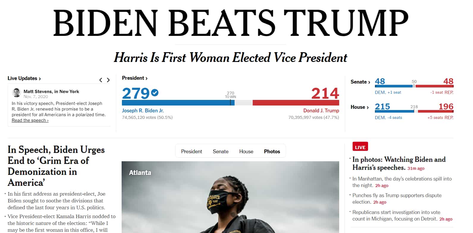 How media houses around the world are reacting to Biden win How media houses around the world are reacting to Biden win