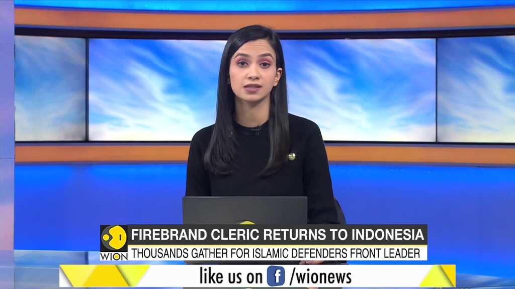 Firebrand cleric Rizieq Sahibab returns home in Indonesia after 3 years of exile