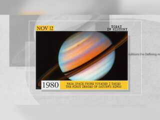 November 12 in history: Release of the first images of Saturn's rings and more