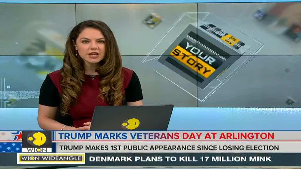 Donald Trump makes first public appearance since losing election