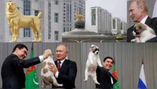 Turkmenistan's gilded dog monument & the Putin connection