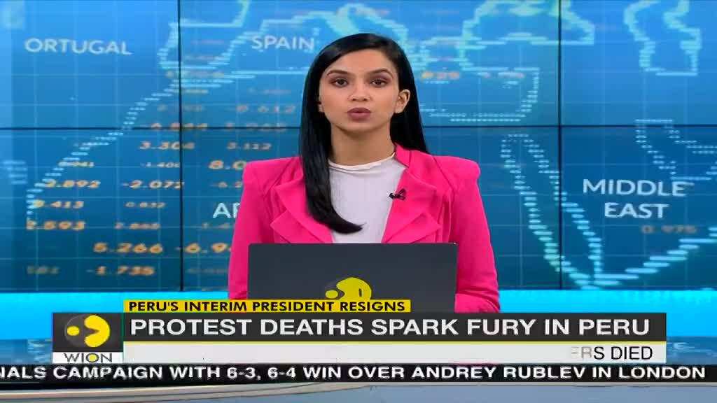 Peru’s interim president Merino resigns after deadly protest