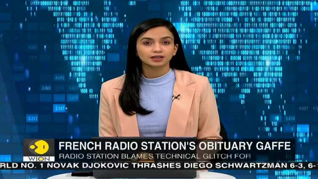 French public radio station has mistakenly broadcast obituaries of many celebrities