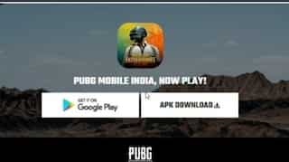 Brand new: PUBG Mobile India APK download link visible on official website