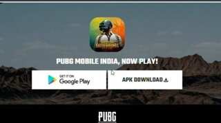 Brand new: PUBG Mobile India APK download link visible on official website