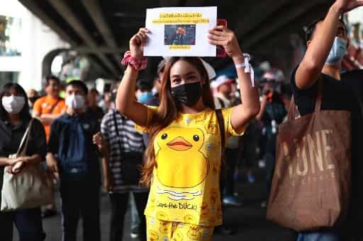 Now, 'bad student' group protests against Thailand government Now, 'bad student' group protests against Thailand government