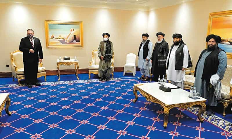 US Secy of State Pompeo meets Taliban, Afghan negotiators in Qatar US Secy of State Pompeo meets Taliban, Afghan negotiators in Qatar