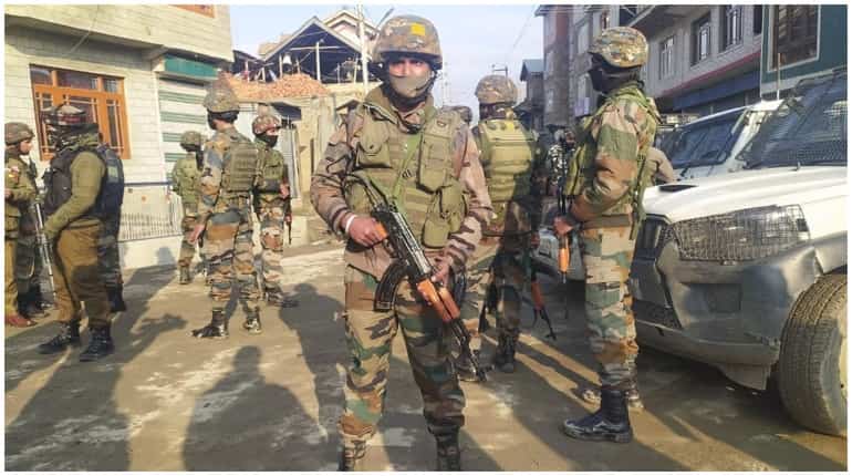 Four Army jawans injured in a terrorist attack in Jammu and Kashmir's Kulgam Four Army jawans injured in a terrorist attack in Jammu and Kashmir's Kulgam