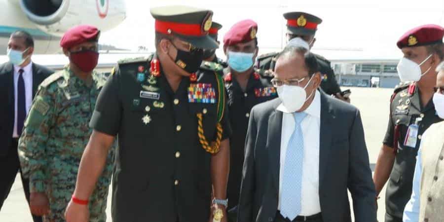 NSA Ajit Doval arrives in Sri Lanka to attend trilateral maritime dialogue NSA Ajit Doval arrives in Sri Lanka to attend trilateral maritime dialogue