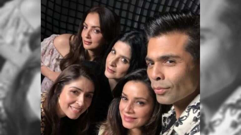 Karan Johar strikes pose with 'Bollywood wives' as 'Fabulous Lives' premiers on Netflix Karan Johar strikes pose with 'Bollywood wives' as 'Fabulous Lives' premiers on Netflix