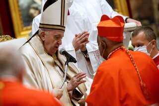 Pope installs new cardinals, including first African-American
