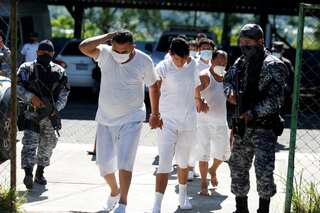 In El Salvador, arrested gang members paraded for the cameras
