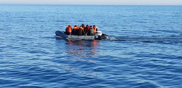 French ship rescues 45 migrants from English Channel French ship rescues 45 migrants from English Channel