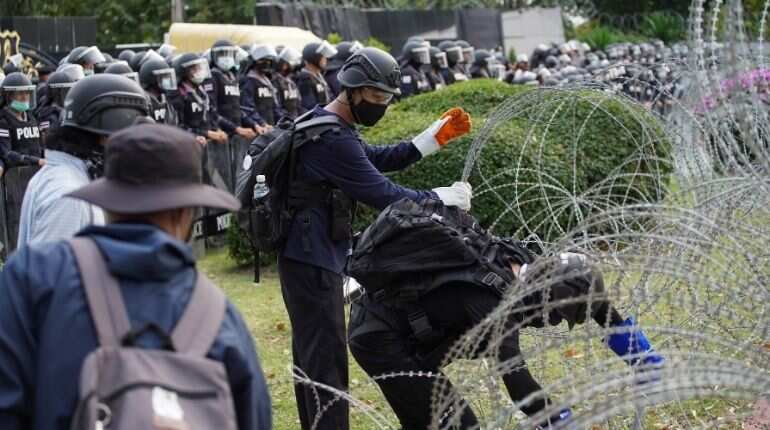 Thailand: Protesters question king's control over military units Thailand: Protesters question king's control over military units