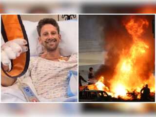 Romain Grosjean's fireball crash: Haas' fiery F1 accident in pictures