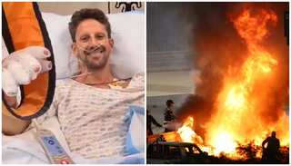 WATCH: Romain Grosjean survives horrific F1 crash after car engulfs in flames at Bahrain GP