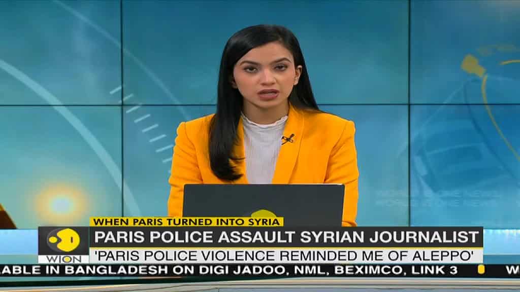 Syrian journalist wounded by police during Paris protest