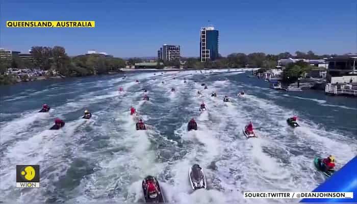 Australia's Santas ditch sleighs for jetskis in charity run